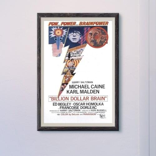N023 BILLION DOLLAR BRAIN Vintage Classic Movie Wall Silk Cloth HD Poster Art Home Decoration Gift