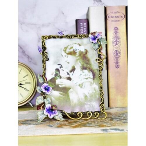 European retro luxury photo frame set 6 inch 7 inch art garden creative home decoration frame photo frame small ornaments
