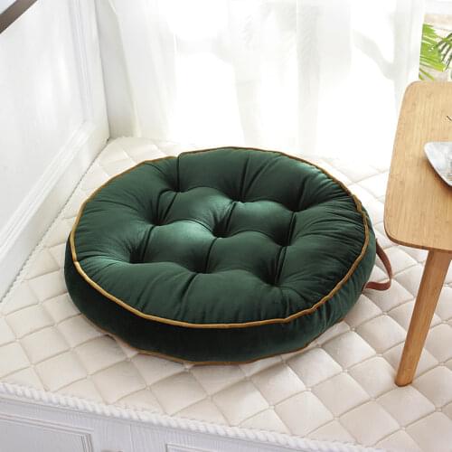 Bedroom Floor Mat Home Decor Modern Dutch Velvet Futon Mat Round Seat Cushion Sofa Pillow Back Cushion Living Room