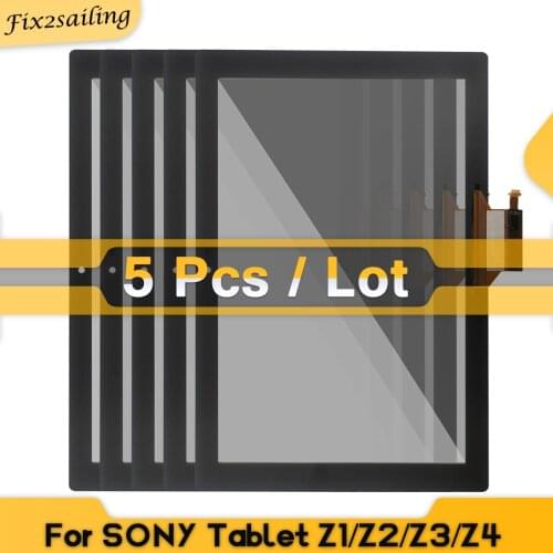 5 Pieces 5 pcs NEW Touch Screen For Sony Xperia Tablet Z Z1/Z2/Z3/Z4 Touch Panel Front Glass SenSor Replacement