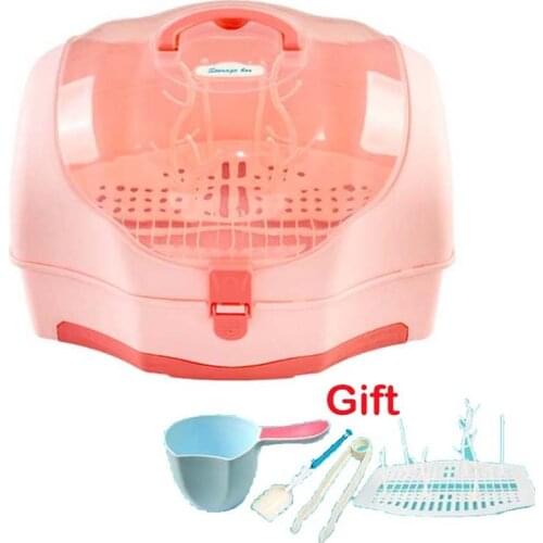 Baby Milk Bottle Drying Rack 3 Colors Portable Fruit Drain Cleaning Drying Rack Storage Nipple Shelf Baby Bottle Holder for Baby