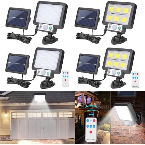 LED Split Solar Powered Wall Light Outdoor Waterproof Motion Sensor Induction Lamp Garden Street Lighting Decoration