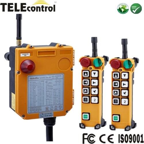 Telecontrol tandem crane multiple RRC 2-step concrete pump truck wireless industrial radio remote control F24-8D