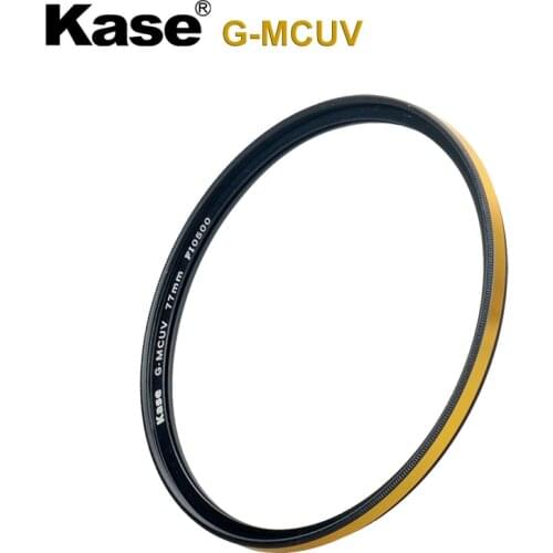 Kase G-MCUV Anti-Fall Anti-Ultraviolet Gold Ring Multilayer Coating UV Filter For Camera Lens 40.5/43/49/52/55/58/62/67/72/77