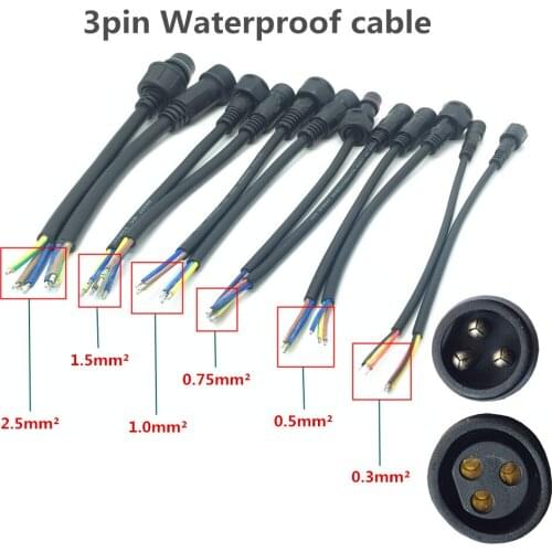 Waterproof Wire cable Connector male&female Power Supply Plug Automotive Connector Aviation Docking Connector 2/3/4/5/6/7/8pin