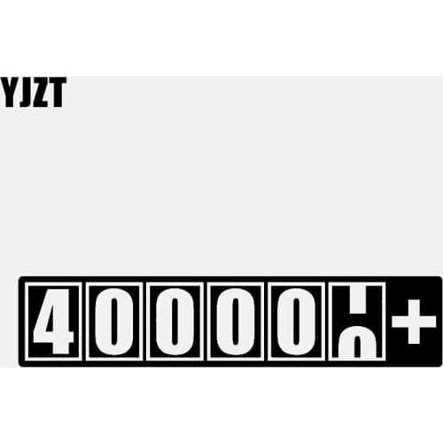 YJZT 13.5CM*2.9CM 400000 + Miles Vinyl Decal Car Sticker Truck Diesel Black/Silver C3-0969