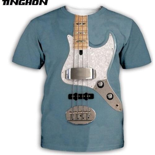 XS-7XL Guitar Art Musical Instrument 3D Full Printing Fashion T Shirt Unisex Hip Hop Style Tshirt Streetwear Casual Summer 09