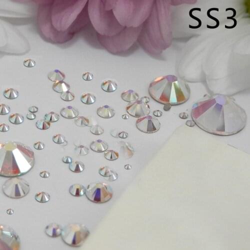 1440pcs AB crystal flat back rhinestone diamond gem 3D glitter nail art decoration for Nails Accessories