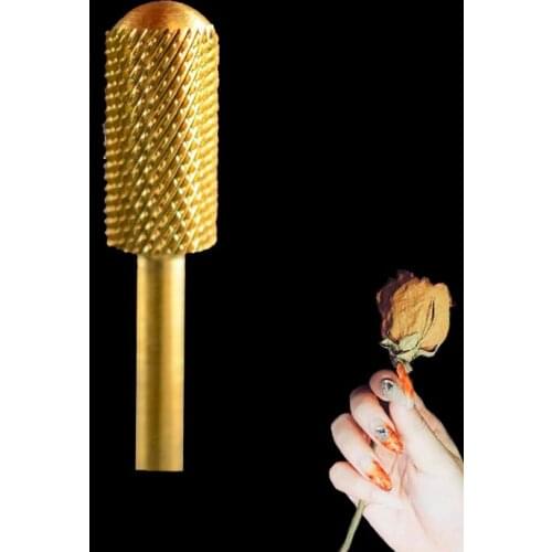 2pcs Carbide Nail Drill Bit - Small Barrel Smooth Top Bit -F