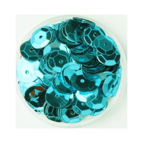 750pcs 10mm PVC Sequin Cup Round Sequins For Craft Wedding Handcraft Kids DIY Accessory Light Blue Confetti