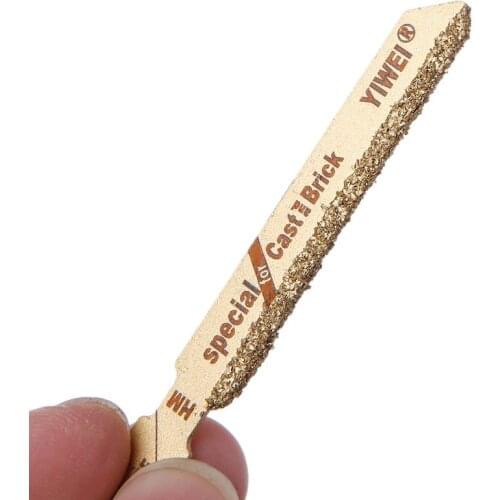 896B 3pcs 3" T150 Carbide Grain 50 Grit T-Shank Jigsaw Blades Ceramic Tile Cutting Tool New