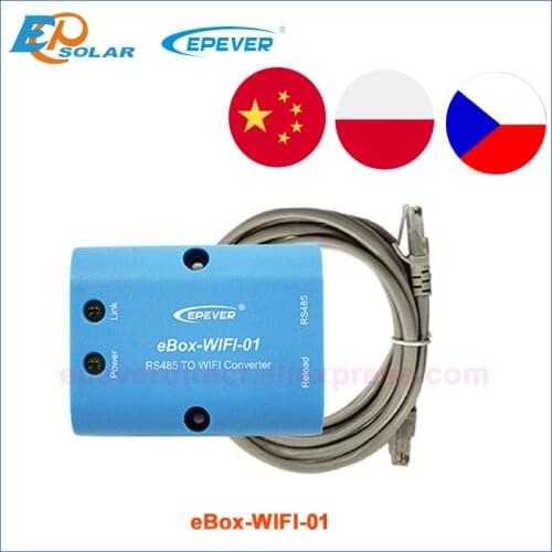 Bluetooth Box Mobile Phone APP use for EP Tracer Solar Controller Communication eBox-BLE-01 EPEVER eBox-WIFI-01 MT50 remote mete