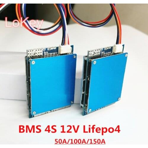 BMS 4S12V Lifepo4 Lithium Iron Phosphate Battery Protection Board 180A 150A 100A 50A High Current 3.2V Pack BMS PCM with Balance