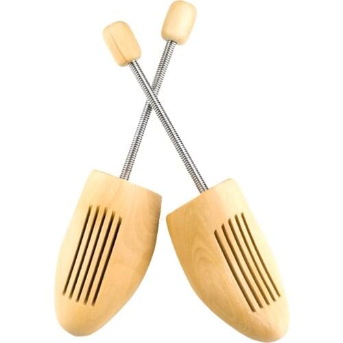 2pcs Man Women Boots Durable Natural Wood Foot Grinding Portable Easy To Use Stretch Shoe Trees Non Slip Home Professional