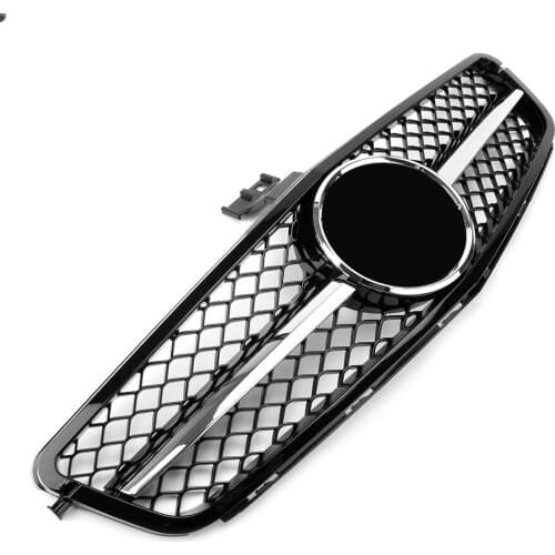 C-Class W204 C300 C350 Front Grille Upper Grill For Mercedes Benz 2008 2009 2010 2011 2012 2013 2014 AMG Style Gloss Black
