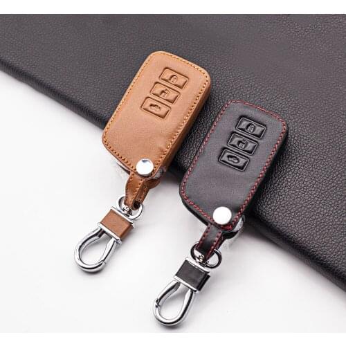 Carrying Leather Car Key Cover for Lexus NX GS RX ES GX LX RC IS 250 200 350 300H 450H CT200 RX270LX 3 Button Smart Key Case