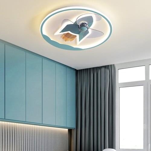 Nordic bedroom decor led lights for room ceiling fan light lamp restaurant dining room ceiling fans with lights remote control