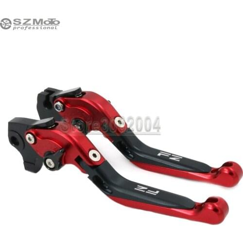 For YAMAHA FZ-16 2009-2012 FZ-S 150 2015-2016 Motorcycle Folding Extendable Adjustable Brakes Clutch Levers With LOGO CNC