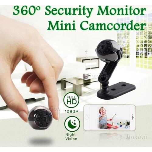 HD SQ9 Mini Camera Panoramic 360 Degree Night Vision Small DVR Camcorder Recorder Secret Wearable Body Micro Cam Home Monitor