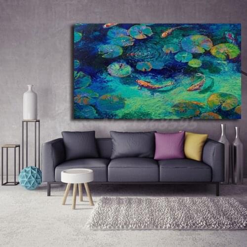 Iris Scott Taiwanese Blue Wall Art Canvas Posters Prints Painting Salon Wall Pictures For Bedroom Modern Home Decor Accessories