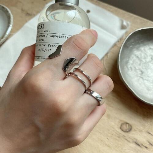 1PC 100% Authentic 925 sterling silver slope Arrow /Double Rows /tilt Rounded Band Ring Geometric Womens Jewelry TLJ1177