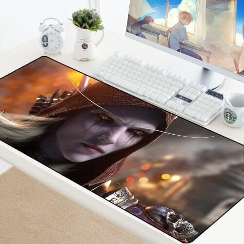 90X40CM Sylvanas WOW Gaming Mouse Pad Large XL Fashion Mouse Mat World of Warcraft Mousepad For Gamer Laptop Rubber Notebook Pad