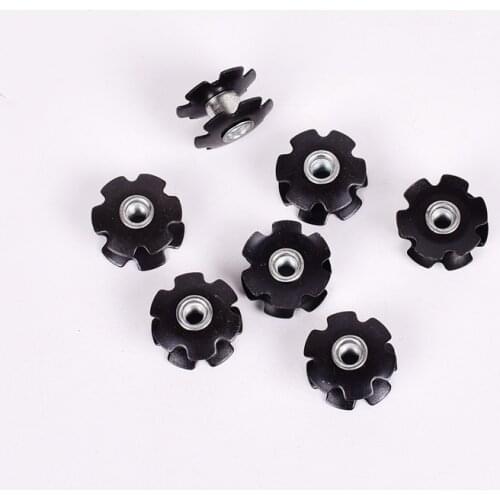 2/5PCS/Lot Bicycle Front Fork Mount Core MTB Fastening Bolts Star Nuts for 1-1/8" 28.6mm Steerer Threadless Fork M6 screw