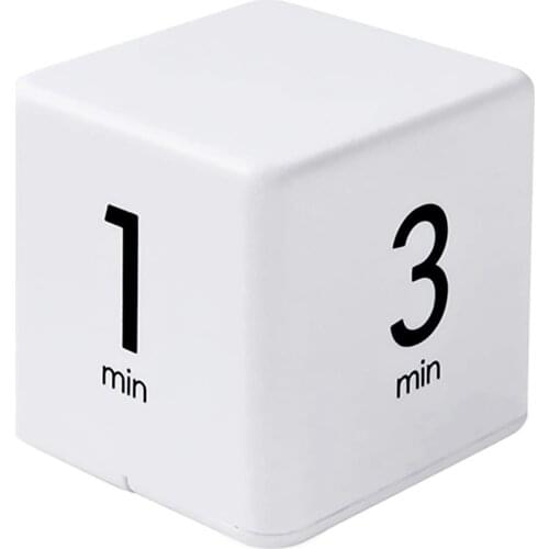Square Timer,Kitchen Timer,1-3-5-10 Minutes,Sensor Flip Timer for Exercise Time Management & Countdown Settings