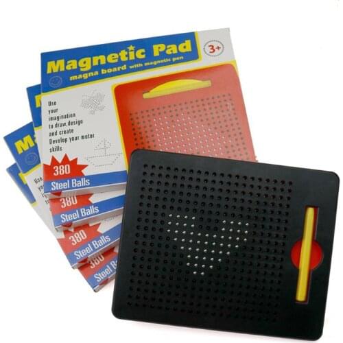 Magnetic Clipboard Drawing Pen Ball Beads Compressed Magnet Learning Notebook Graffiti Pad Childrens Toys Gift 24BE