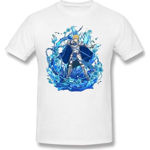 Men Sword Art Online Alicization Sao Black T-Shirt Eugeo Anime SAO Manga Pure Cotton Tees Harajuku Daily Life