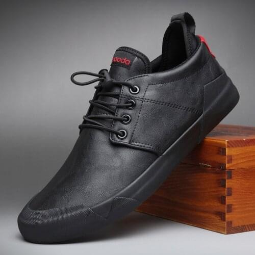 2020 New Fashion Mens Lace-up Leather Business Casual Shoes Trend Shoe Cool Loafers Flats Designer Shoes Man High Quality Tenis