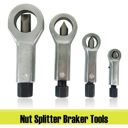 80/102/130/150mm Duty Rust Resistant Nut Splitter Braker Rusty Nut Bolt Separator Split Remover Cutter Tool Steel Wrench Tools