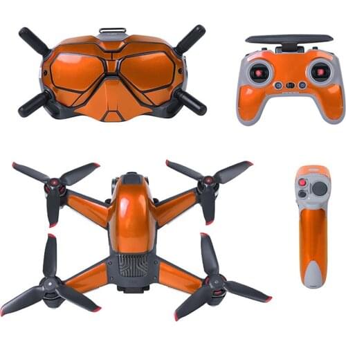 Sticker Dustproof Protective Cover Patch Skin Full Set for DJI FPV Drone Glasses V2 Remote Control
