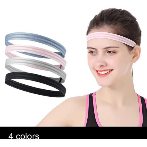 Non Slip Men Women Sweatband Sport Fitness Headband Tennis Badminton Basketball Running Headbands Hair Sweat Band