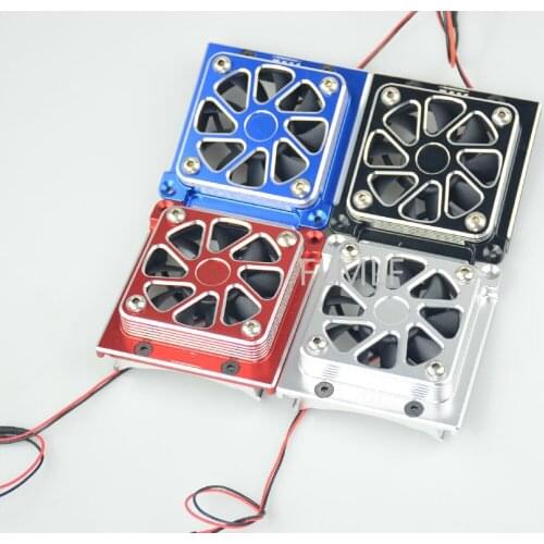 CNC Alloy Upgrade Cooling Fan (large Size and High Power Version) Fit for 1/5 Traxxas MAX-X TRX X-Maxx XMAXX Truck