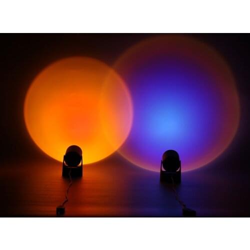 Sunset Projection Lamp with Rotatable Design Dreamlike Romantic Visual LED Light for Home Bar Decoration