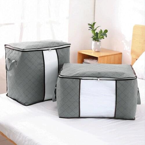 Joybos Storage Organizing MoistureProof Dust-Proof Folders Quilt Large-Volume Move Bag Clothes Quilt Cosmetic Visible Bag JX82