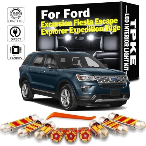 TPKE LED Interior Light Kit For Ford Excursion Edge Escape Explorer Fiesta Expedition Reading Map Trunk Dome Bulbs Car Lighting