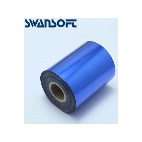 SWANSOFT 80mmx120M Golden Color Hot Stamping Foil Heat Transfer Napkin Gilding PVC business Card Emboss