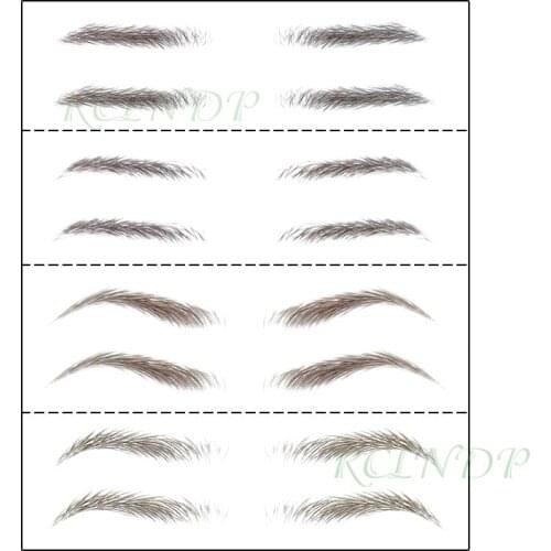Eyebrow Tattoo Sticker 3D Fake False Eyebrows Long Lasting Super Waterproof Makeup Eye Brow Stickers 4 Styles Cosmetics 03