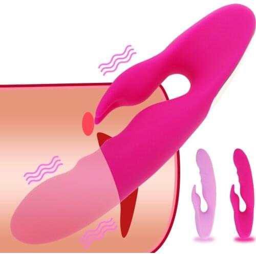 Vibrating G Spot Rabbit Vibrator for Clitoral Stimulation Waterproof Dildo Vibrators Clit Massager Sex Toys for Women or Couples