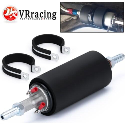 VR - Black 270LPH High Pressure External Inline Fuel Pump GSL392 GSL-392 VR-FPB005BK