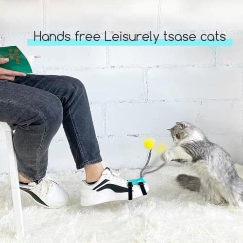 Explosive Hot New Products Pet Cat Toy Spring Funny Cat Stick Creative Foot Fighting Cat Stick Toy Supplies