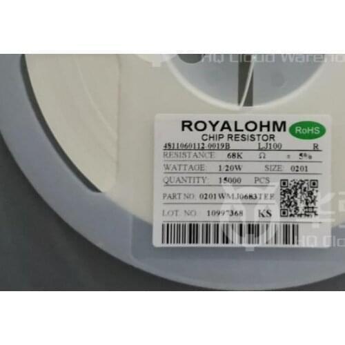 0603 1% 1/10W professional chip resistor 27.4K 88.7K 28.7R 105K 1.6K 220R 22R 4.3K 1.2K 16.2K 287R 510K 24.3K 261K