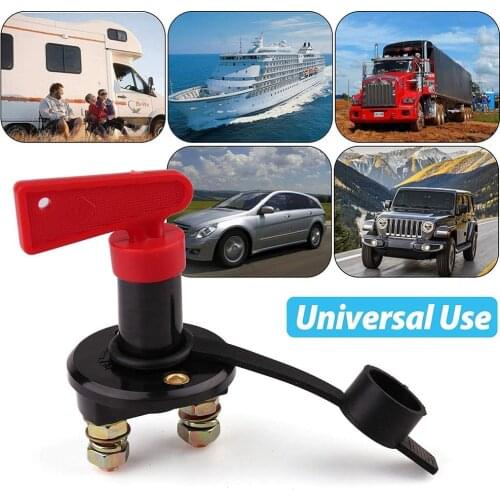 1pc/2pcs Battery Outage Switch Water-resistant Disconnect Isolator 12/24V Power Cut Off Car Boat Marine Rv