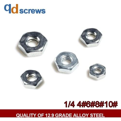 12.9 4#6#8#10#1/4# Level 5 American standard galvanized hexagon nut
