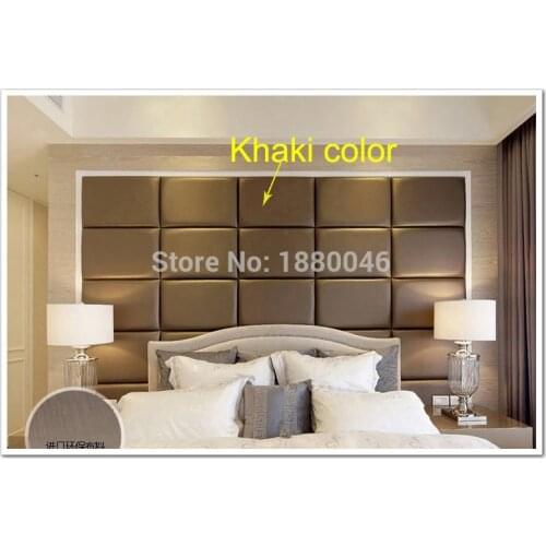 12pcs 50*30cm Custom Leather panel PU Leather Acoustic Panels Wall Panel panel acustico Choice Of Fabric Headboard, Feature Wall