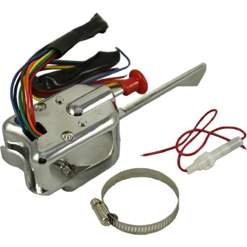 12V Chrome Universal Street Turn Signal Switch For FORD BUICK GMC