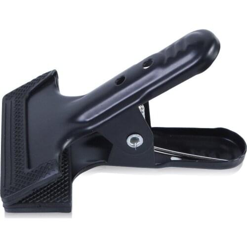 3x Heavy Duty Spring Clamps Photo Background Cloth Paper Screen Clips Metal Body with Rubber Protective Sleeve