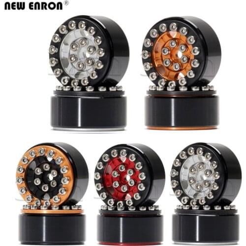CNC Alloy 30mm 1.0Inch Beadlock Wheel RC Hub Micro Crawler Wheel Rim 4Pc for RC Car 1/24 Axial SCX24 90081 AXI00001 Mini crawler